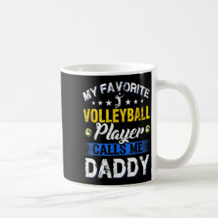Taza De Café Mi jugador de voleibol favorito me llama papá