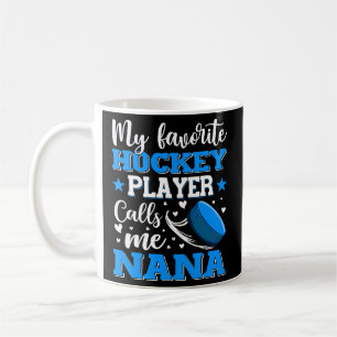 Taza De Café Mi Jugador Favorito De Hockey Me Llama D De Nana M