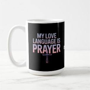 Taza De Café Mi Lenguaje De Amor Es Oración Jesús Diseño Cristi