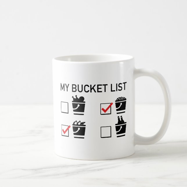 Taza De Café Mi lista de cubos (Derecha)