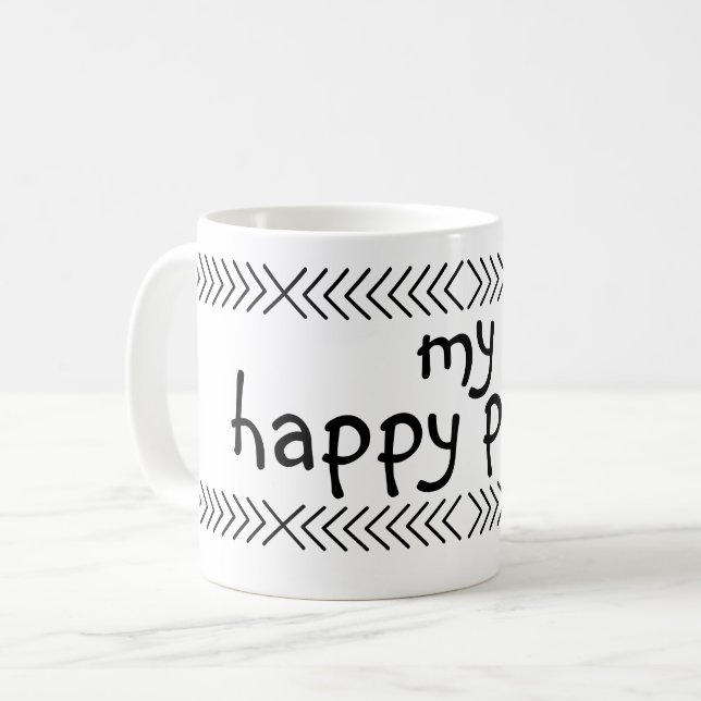 Taza De Café Mi lugar feliz (Anverso izquierdo)