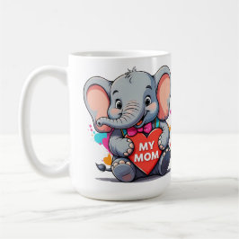 Taza De Café mi madre - Día de la Madre - elefante