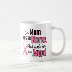 Taza De Café Mi mamá es un cáncer de pecho del ángel