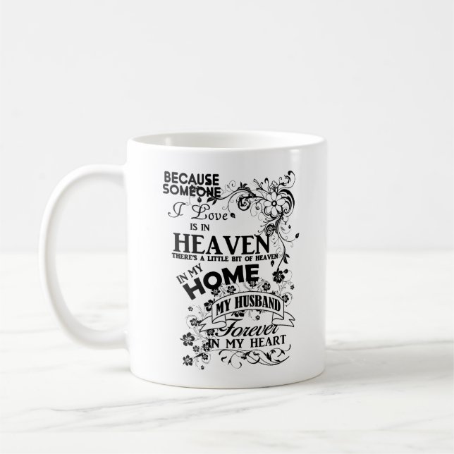 Taza De Café Mi marido, en memoria amorosa, recuerdo (Izquierda)