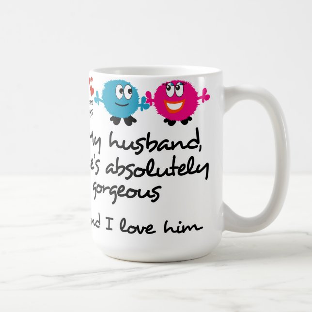 Taza De Café Mi marido es magnífico, yo lo ama (Derecha)