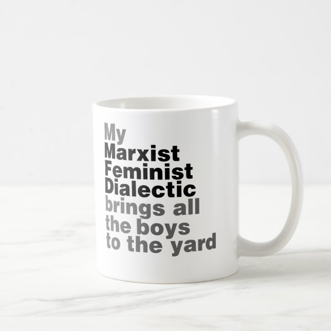 Taza De Café Mi marxista diplomático feminista trae a todos los (Derecha)