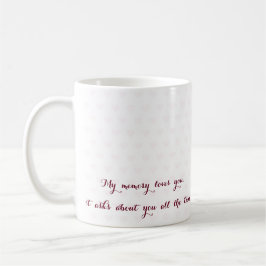 Taza De Café Mi Memoria Te Ama, Te Extraño De La Cita De Amor
