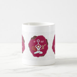 Taza De Café Mi mente, mi cuerpo, mi taza del café con leche
