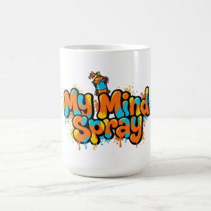 Taza De Café Mi Mente Spray Camiseta de Streetwear Urbano de Hi