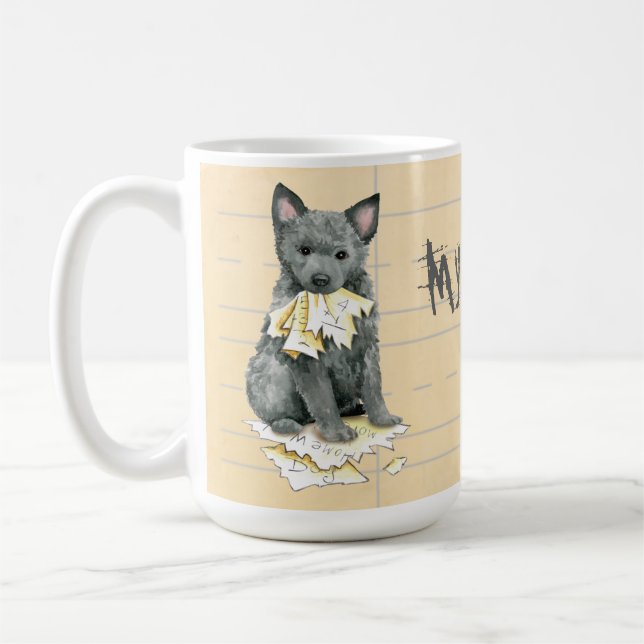 Taza De Café Mi Mudi Ate My Homework Coffee Mug (Izquierda)