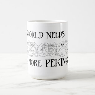 Taza De Café Mi mundo necesita más pequinés