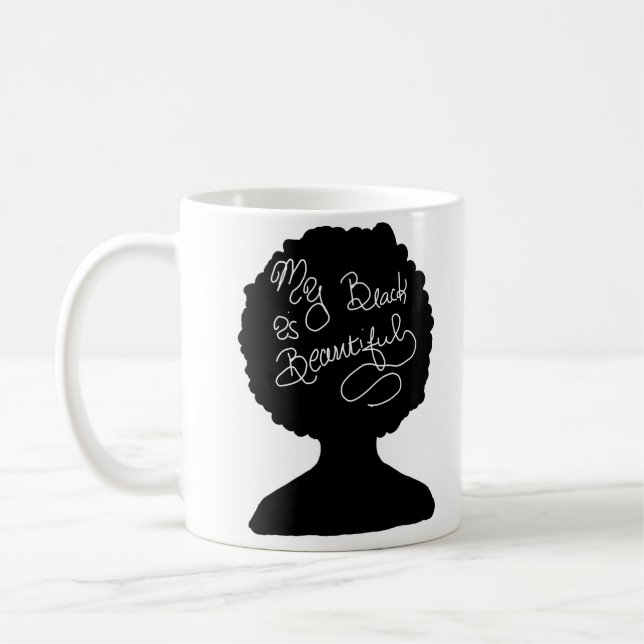 Taza De Café Mi negro es hermoso (Izquierda)