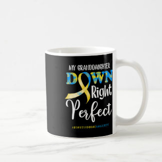 Taza De Café Mi nieta boca abajo Síndrome de Down Perfecto