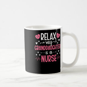 Taza De Café Mi Nieta Es Una Abuela Enfermera De Una Enfermera