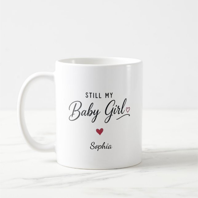 Taza De Café Mi Niña Personalizada (Izquierda)