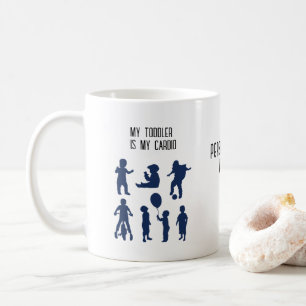Taza De Café "Mi niño pequeño es mi cardio - Divertido entrenam