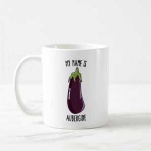 Taza De Café Mi Nombre Es Eggplant - Divertido Eggplant