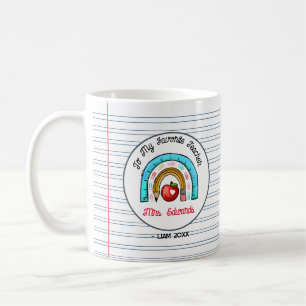 Taza De Café Mi nombre favorito de papel de bloc de notas arcoi