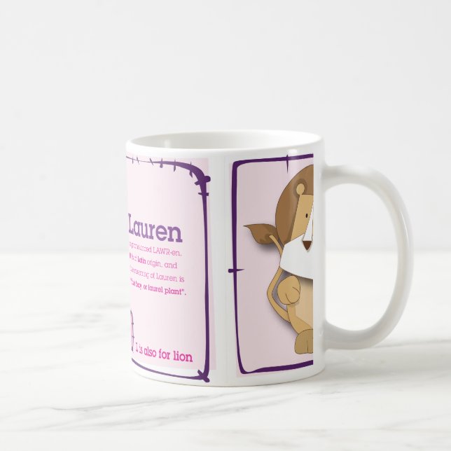 Taza De Café Mi nombre: Lauren (Derecha)