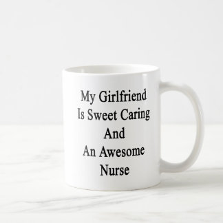 Taza De Café Mi novia es el cuidar del dulce y una enfermera