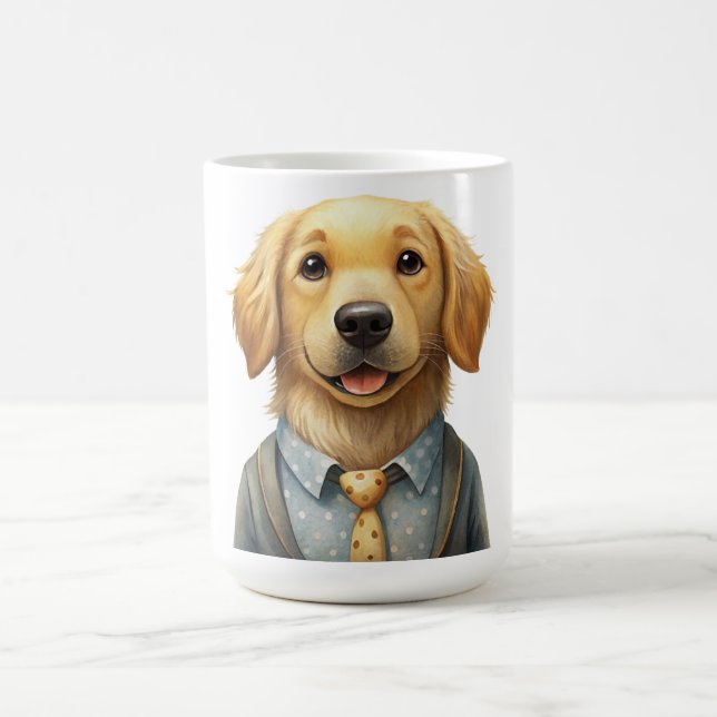 Taza De Café Mi novio de Golden Retriever (Centro)