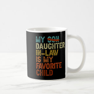Taza De Café Mi nuera es mi hijo favorito Divertido Día del Pad
