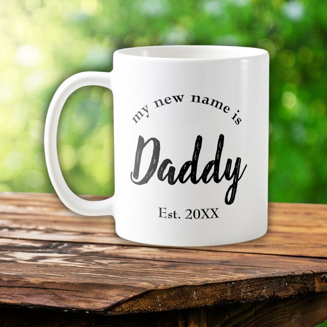 Taza De Café Mi nuevo nombre es papá nuevo papá (Subido por el creador)