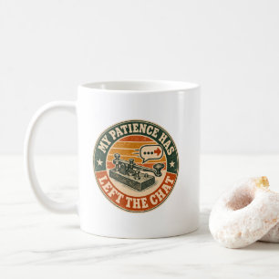 Taza De Café Mi paciencia ha abandonado el chat – Antiguo telég