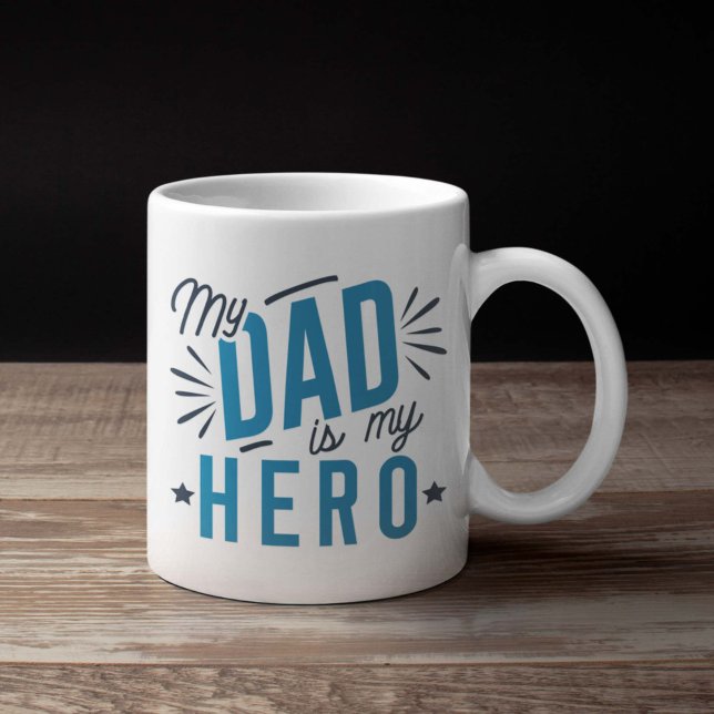 Taza De Café Mi papá es mi héroe (father's day mug my dad is my hero)
