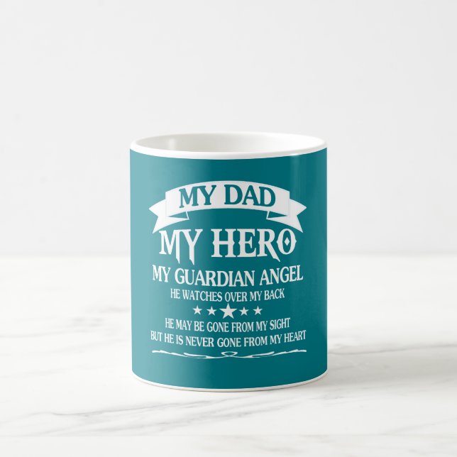 Taza De Café Mi papá - mi HÉROE (Centro)