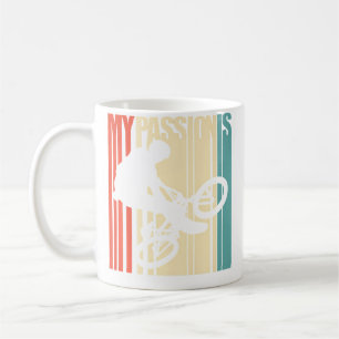 Taza De Café Mi pasión es montar en BMX Piloto de BMX