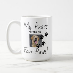 Taza De Café Mi paz descansa en cuatro varas - Cute Pet Lover C