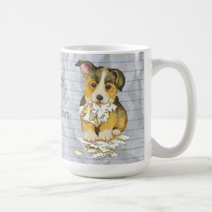 Taza De Café Mi Pembroke Welsh Corgi comió mi plan de clases