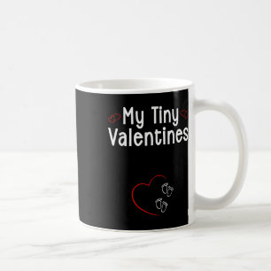 Taza De Café Mi pequeño embarazo de San Valentín gemelos