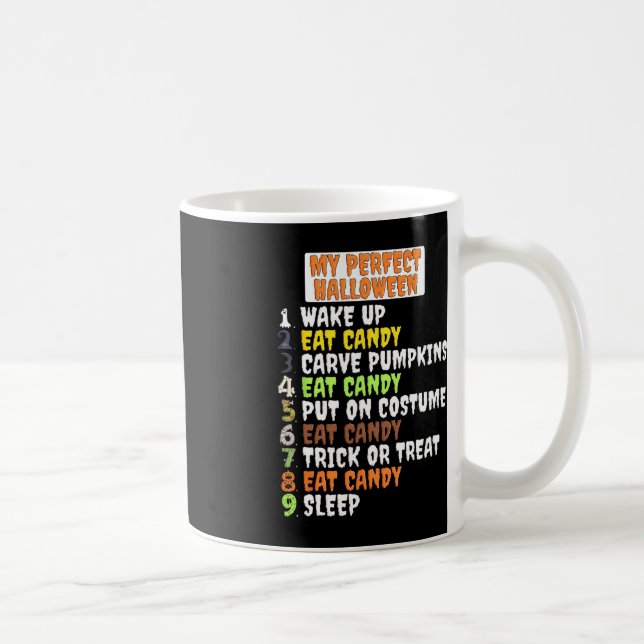 Taza De Café Mi perfecto halloween Fun Skeleton Guay Pump (Derecha)