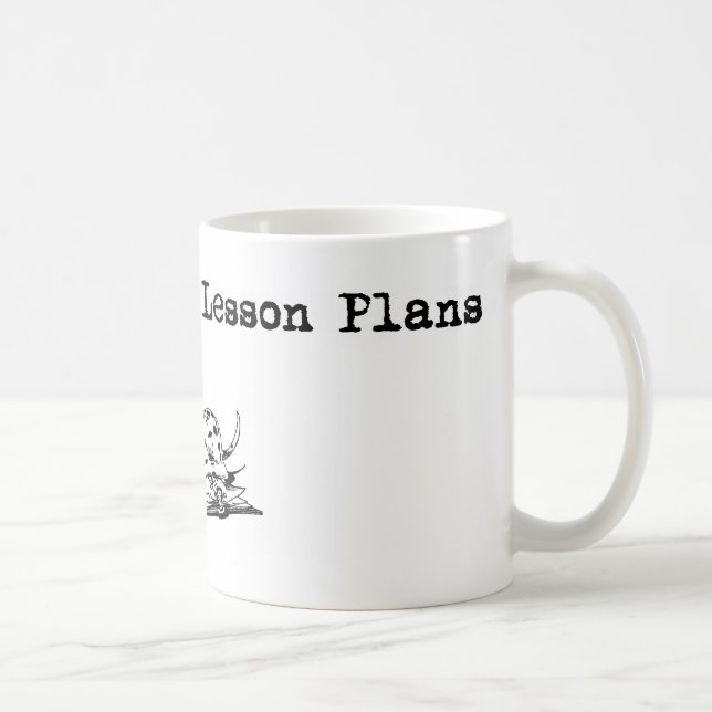 Taza De Café Mi perro comió mis planes de lección (Derecha)