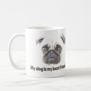 Taza De Café Mi perro es mi mejor amigo.