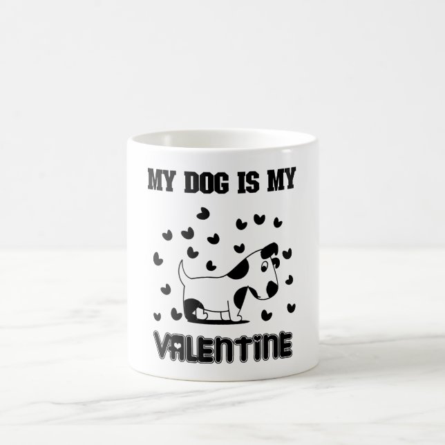 Taza De Café Mi Perro Es Mi Valentín (Centro)