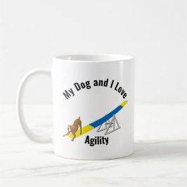 Taza De Café Mi perro y yo amamos a Agility Boxer