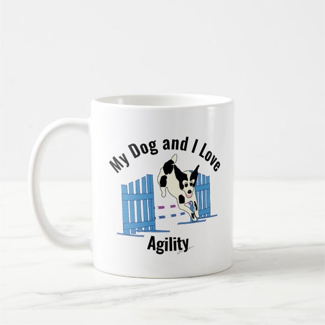 Taza De Café Mi perro y yo amamos a Agility Mutt (Izquierda)