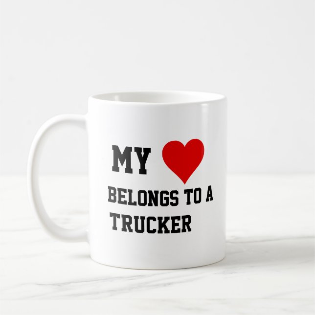 Taza De Café Mi Pertenece A Un Camionero (Izquierda)