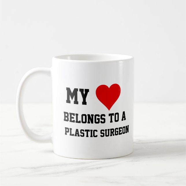 Taza De Café Mi Pertenece A Un Cirujano Plástico (Izquierda)