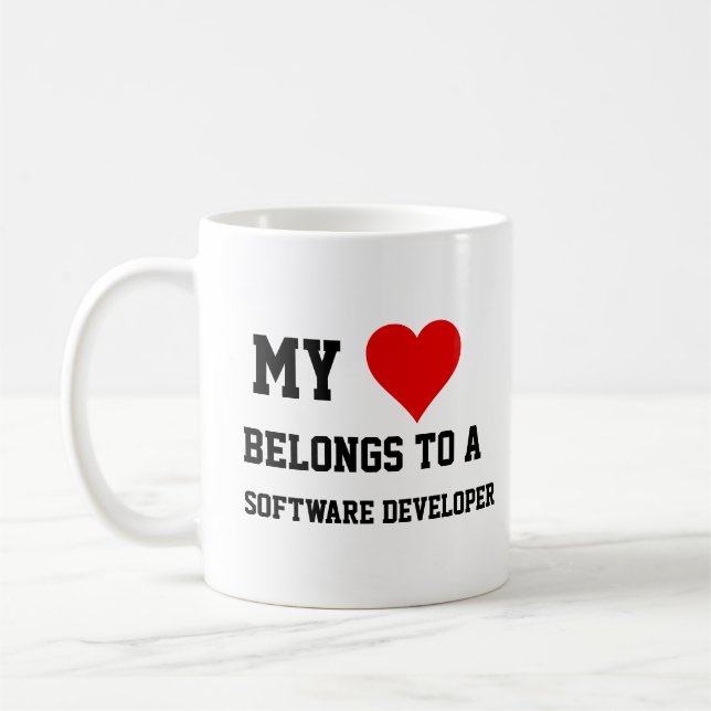 Taza De Café Mi Pertenece A Un Desarrollador De Software (Izquierda)