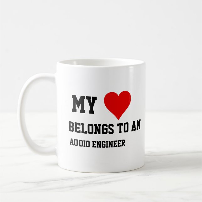 Taza De Café Mi Pertenece A Un Ingeniero De Audio  (Izquierda)