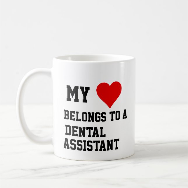 Taza De Café Mi Pertenece A Un Mug De Auxiliar Dental (Izquierda)