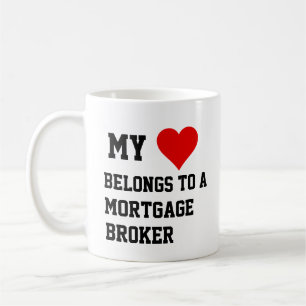 Taza De Café Mi Pertenece A Un Mug De Broker Hipotecario