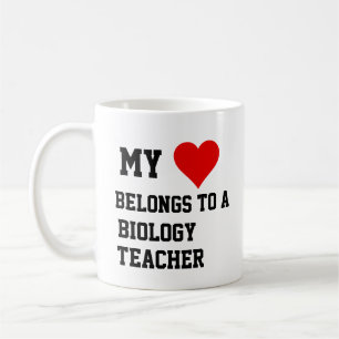 Taza De Café Mi Pertenece A Un Mug De Profesores De Biología