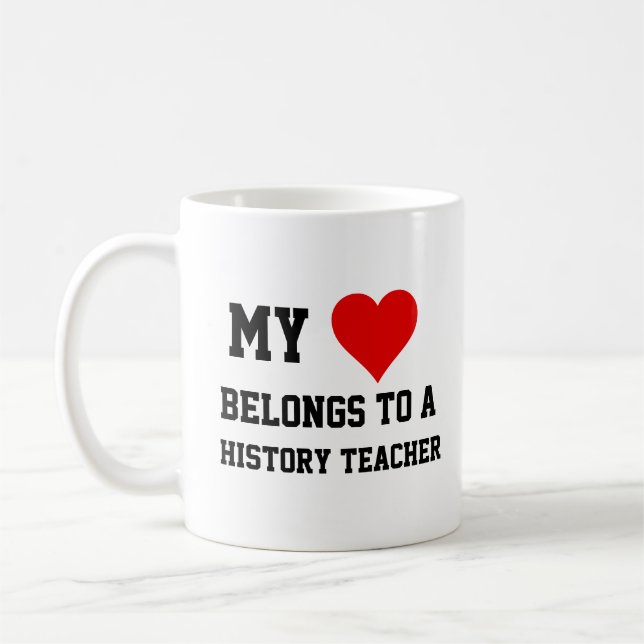 Taza De Café Mi Pertenece A Un Profesor De Historia (Izquierda)