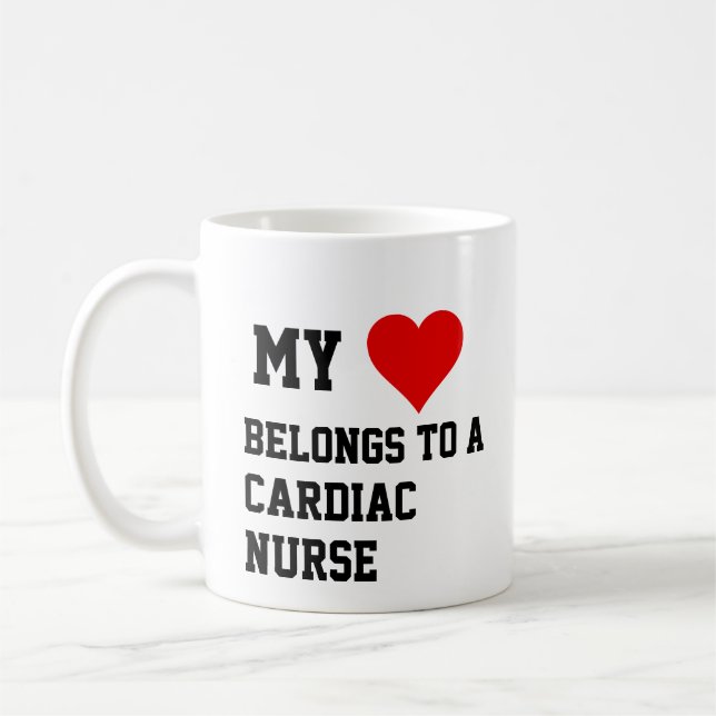 Taza De Café Mi Pertenece A Una Enfermera Cardíaca (Izquierda)