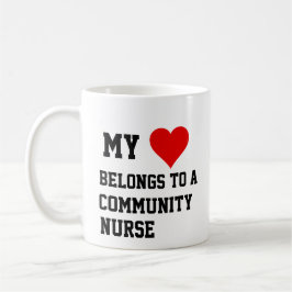 Taza De Café Mi Pertenece A Una Enfermera Comunitaria